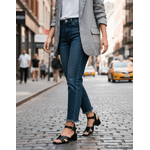 Sandália de Salto em Couro preto