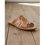 Sandália Rasteira em Couro Whisk color