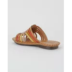 Sandália Rasteira em Couro Whisk color