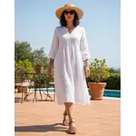 Sandália Rasteira em Couro Café Folhas