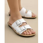 Sandália Birken em Couro Branco