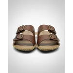 Sandália Birken em Couro Conhaque