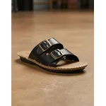 Sandália Birken em Couro Preto