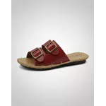Sandália Birken em Couro Vermelho