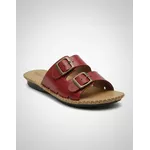 Sandália Birken em Couro Vermelho