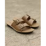 Sandália Birken em Couro Whisky