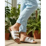 Sandália Birken em Couro Branco