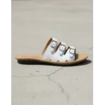 Sandália Birken em Couro Branco