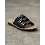 Sandália Birken em Couro Preto