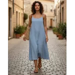 Sandália Rasteira em Couro Whisky Taupe