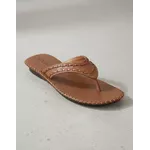 Rasteira em Couro Whisky