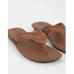 Rasteira em Couro Whisky