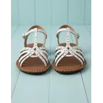 Sandália Rasteira em Couro Branco