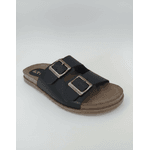 Sandália Papete Birken em Couro PRETO