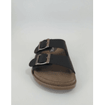 Sandália Papete Birken em Couro PRETO