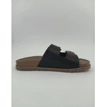 Sandália Papete Birken em Couro PRETO