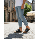 Sandália Papete Birken em Couro PRETO