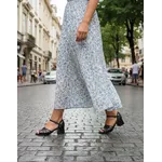 Sandália de Salto em Couro Preto