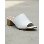 Sandália de Salto em Couro Branco