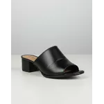 Sandália de Salto em Couro Preto