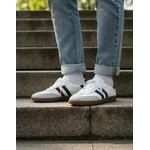 Tenis Retro em Couro Legítimo Branco