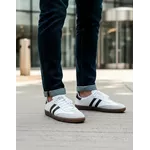 Tenis Retro em Couro Legítimo Branco