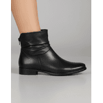 Bota Feminina Cano Curto Couro Legítimo Preto