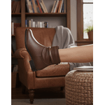 Bota Feminina Cano Curto Couro Legítimo Tamarindo