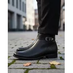 Bota Feminina Cano Curto Couro Legítimo Preto