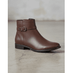 Bota Feminina Cano Curto Couro Legítimo Tamarindo