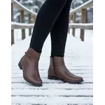 Bota Feminina Cano Curto Couro Legítimo Tamarindo