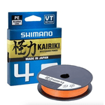 Linha Multifilamento Shimano Kairiki 4 fios - c/ 300m Cor Laranja