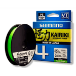 Linha Multifilamento Shimano Kairiki 4 fios - c/ 300m Cor Verde Limão LDM64TE