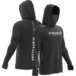 Camisa de Pesca Mar Negro X-Protection 360 -Chumbo Com Capuz, Buffer de Proteção e Filtro UV FPS50+
