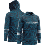 Camiseta c/ Capuz Mar Negro X-Protection Estonada Azul