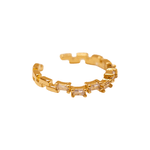 Anel Duda Ajustável- banho ouro 18k
