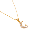 Colar Lunar- banho ouro 18k