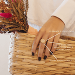 Anel Organic Ajustável- banho ouro 18k