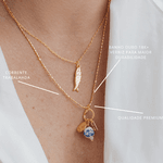 Colar Charms - banho ouro 18k