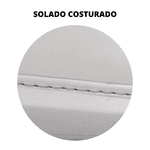 Tenis Couro Mcqueen Branco Solado Costurado Moda