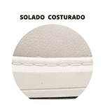 TENIS COLLINS OFF WHITE 100% COURO ELASTICO SOLADO COSTURADO LANCAMENTO 