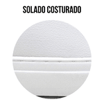 TENIS CASUAL MASCULINO LONDRES BRANCO AJUSTE CALCE FACIL ELASTICO COM SOLADO COSTURADO 