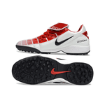 Chuteira Society Nike Total 90 (TF) – Branco e Vermelho