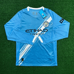 Camisa Manchester City Home I 25/26 - Azul - Torcedor Masculina Manga Longa