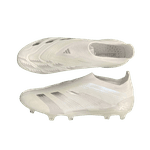 Chuteira Campo Adidas Predator (FG) - Branco/Prata