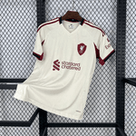 Camisa Liverpool Away II 25/26 - Bege - Torcedor Masculina