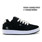 Tênis QIX Chorão Pro Model Allan Mesquita Preto e Branco