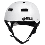 Capacete Niggli Iron Pro N1 Branco para skate e Patins