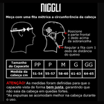 Capacete Niggli Iron Pro N1 Branco para skate e Patins