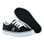 Tênis Qix Skate Combat Preto e Branco